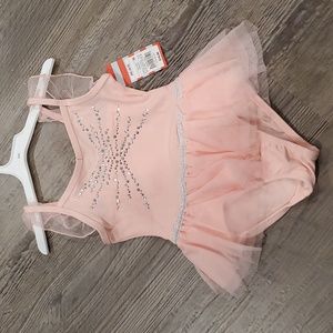 Cat & Jack Pink With Silver Rhinestones Leotard
